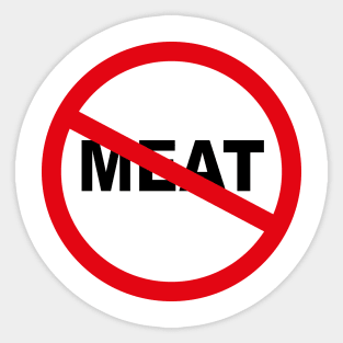 No meat Sticker